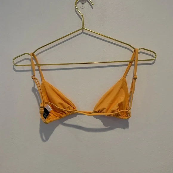 Bright Swimwear Yellow Triangle Bikini Top Size Small - Picture 7 of 9
